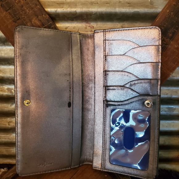 Cole Haan Silver Leather Wallet - Picture 9 of 9